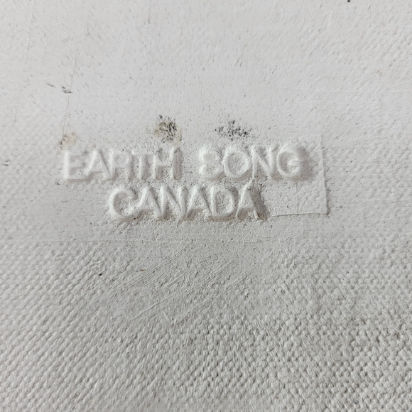 10×4 In, Relief Carved Ceramic Tile, Iris by Shannon Gresham 1997 Earth Song - Picture 3 of 9